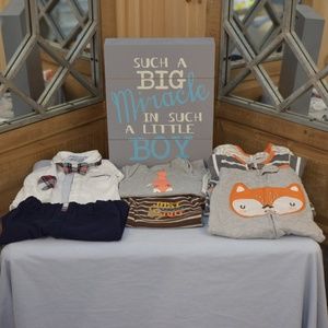 Newborn Boy 7 piece Clothes Bundles